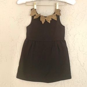 Janie and Jack Classic pointe shift dress with bows 3T